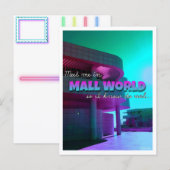 "Treffe mich in.." Mall World Postkarte  (Vorne/Hinten)