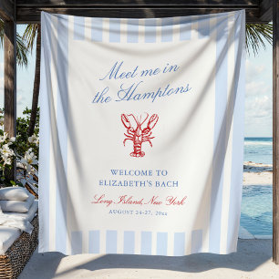 Treffe mich in The Hamptons Junggesellinnenabschie Wandteppich
