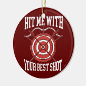 Treffe mich mit deinem besten Bogenbogen für den B Keramik Ornament (Links)