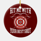 Treffe mich mit deinem besten Bogenbogen für den B Keramik Ornament (Hinten)