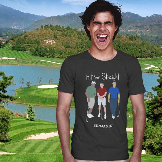Treffe sie direkt digitale Golfers Custom T-Shirt