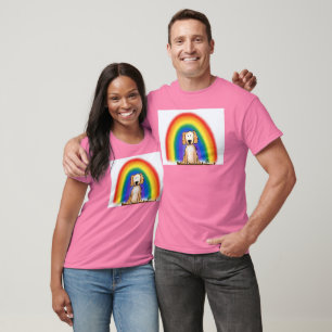 Treffen am Regenbogen-Brücken-weichsten T - Shirt