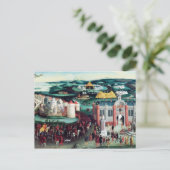 Treffen auf dem Feld des Tuchs aus Gold Postkarte (Stehend Vorderseite)