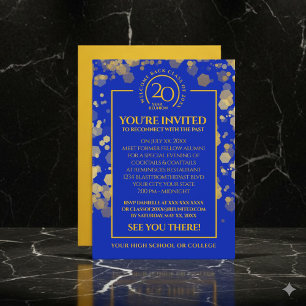 Treffen der Abschlussklasse der Royal Blue & Gold Einladung