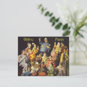 Treffen der Clowns des Party für soziale Einladung (Stehend Vorderseite)