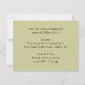 Treffen der Clowns des Party für soziale Einladung (Rückseite)