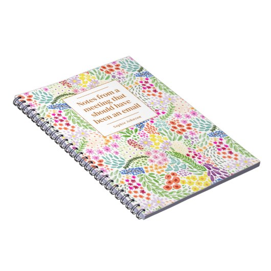 Treffen der Funny Quote Office - Personalisiert Notizblock (Rechte Seite)