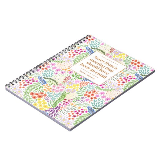 Treffen der Funny Quote Office - Personalisiert Notizblock (Linke Seite)