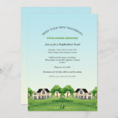 Treffen der Nachbarn Einladung (Vorne/Hinten)