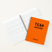 Treffen der Personalisierten Notes des Funny Team Notizblock (Innenseite)
