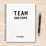 Treffen der Personalisierten Notes des Funny Team Notizblock<br><div class="desc">Funny Team Personalisiert Notes Office Meeting Notebook enthält den Text "Team Phantastisch" mit Ihrem personalisierten Namen unten auf einem weißen Hintergrund. Personalisieren Sie diese,  indem Sie den Text in dem dafür vorgesehenen Textfeld bearbeiten. Entwickelt für Sie von ©Evco Studio www.zazzle.com/store/evcostudio</div>