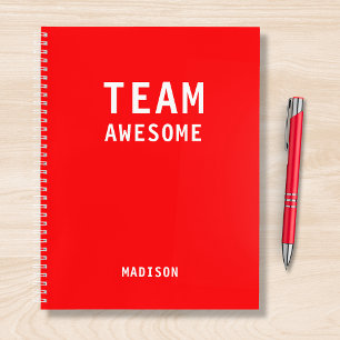Treffen der Personalisierten Notes des Funny Team Notizblock