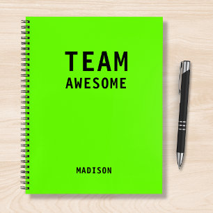 Treffen der Personalisierten Notes des Funny Team Notizblock