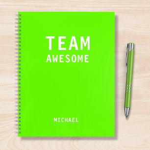 Treffen der Personalisierten Notes des Funny Team Notizblock