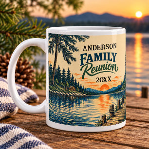 Treffen der Vintage-See-Familie Kaffeetasse