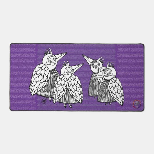 Treffen der Vögel Schreibtischunterlage (Vorderseite)