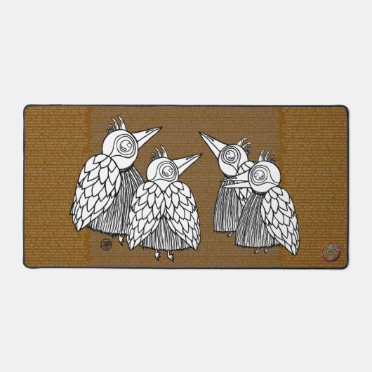 Treffen der Vögel Schreibtischunterlage (Vorderseite)