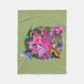 Treffen des Amaryllis-Blumengartens Fleecedecke (Vorderseite)