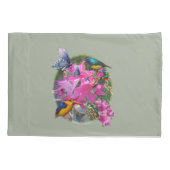 Treffen des Amaryllis-Blumengartens Kissenbezug (Rückseite)