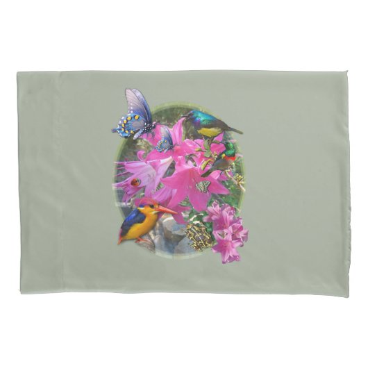 Treffen des Amaryllis-Blumengartens Kissenbezug (Vorderseite)