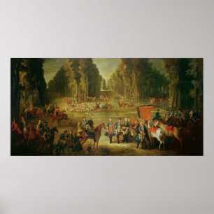 Treffen für die Puits-du-Roi-Jagd in Compiegne Poster