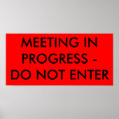 TREFFEN IM FORTSCHRITT - NICHT POSTER (Vorne)