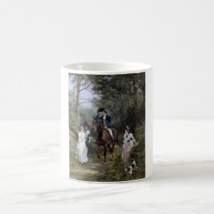 Treffen im Wald (von Heywood Hardy) Kaffeetasse