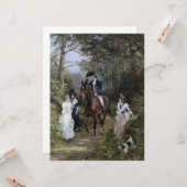 Treffen im Wald (von Heywood Hardy) Karte (Vorderseite/Rückseite Beispiel)