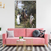 Treffen im Wald (von Heywood Hardy) Leinwanddruck (Insitu (Wohnzimmer))