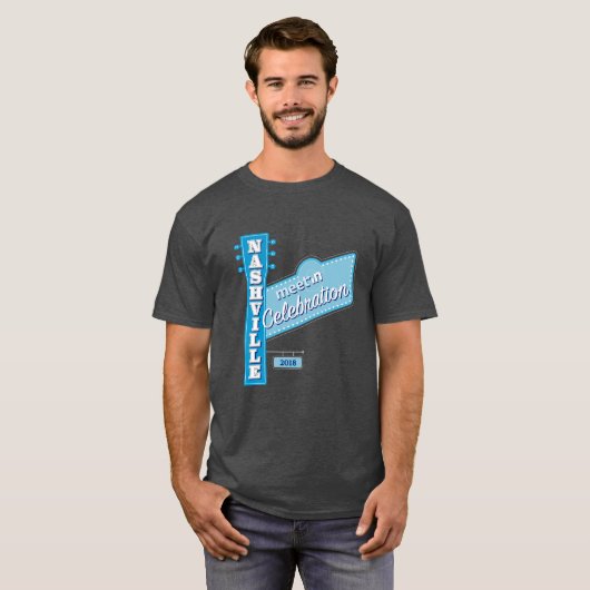 Treffen-in der dunklen T Nashville-Männer T-Shirt (Vorne ganz)