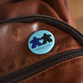 Treffen in der Liebe, Blau und Schwarz Button