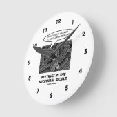 Treffen in der Mikrobenwelt (Quorum Sensing) Runde Wanduhr (Winkel)