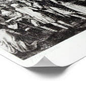 Treffen in der Wüste, eingraviert von L. Bellotti Poster (Ecke)