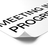 TREFFEN IN FORTSCHRITTEN POSTER (Ecke)