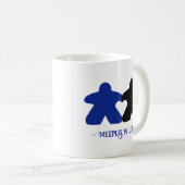 Treffen in Liebe, Blau und Schwarz Tasse (VorderseiteRechts)