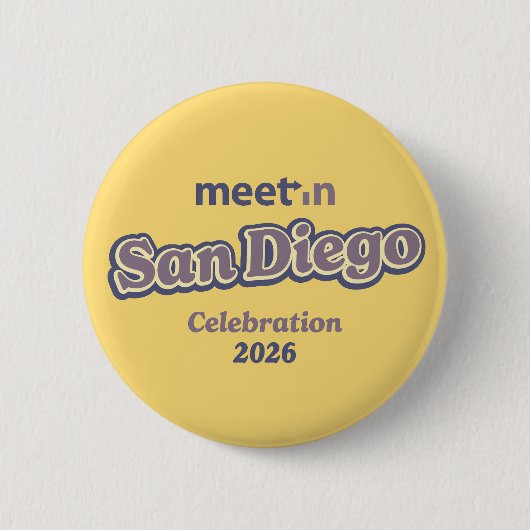 Treffen in San Diego 2026 Button - heller Hintergr (Vorderseite)