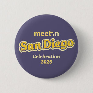 Treffen-in-San-Diego-Button - dunkler Hintergrund Button