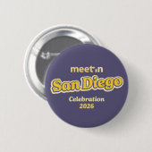 Treffen-in-San-Diego-Button - dunkler Hintergrund Button (Vorne & Hinten)