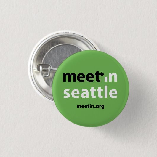 Treffen-in Seattle-Knopf Button (Vorne & Hinten)