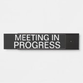 Treffen in Vorbereitung Türschild (Vorderseite )