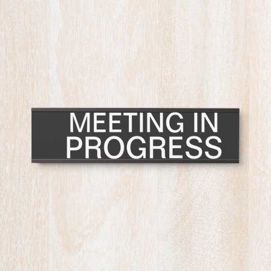 Treffen in Vorbereitung Türschild (Vorderseite )