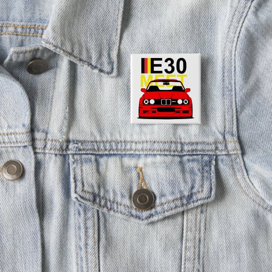 Treffen-Knopf-Abzeichen BMW E30 Button (Beispiel)