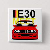 Treffen-Knopf-Abzeichen BMW E30 Button (Vorderseite)
