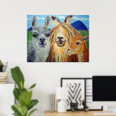 TREFFEN LLAMAS:LLAMA,ALPACA,VICUNA!! POSTER (Heimbüro)