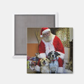 Treffen mit dem Weihnachtsmann Magnet (Vorderseite/Rückseite)