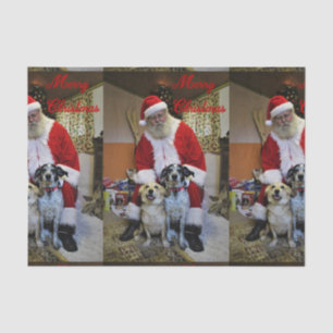 Treffen mit dem Weihnachtsmann Seidenpapier