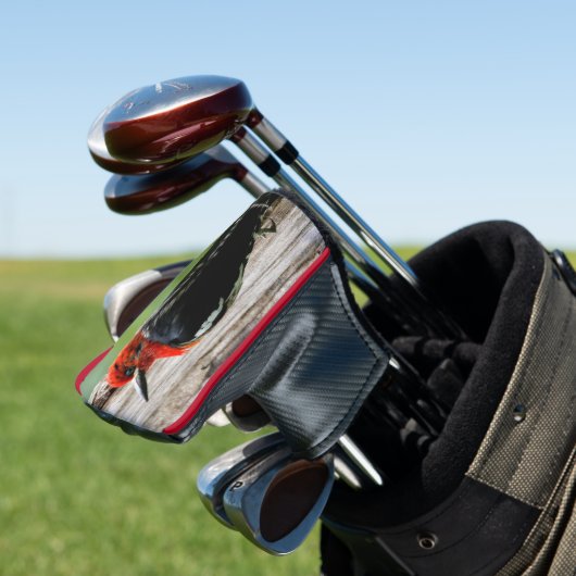 Treffen mit einem Rotschnabelschnäpper Golf Headcover (In Situ)