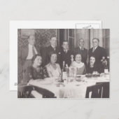 Treffen mit Freunden zum Abendessen - Paris, 1930e Postkarte (Vorne/Hinten)