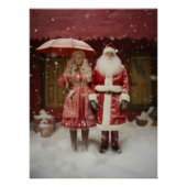 Treffen mit Herrn und Frau Santa Claus Poster (Vorderseite)