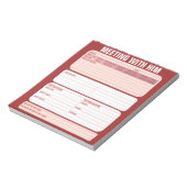 Treffen mit Ihm Notizblock (Rotiert)